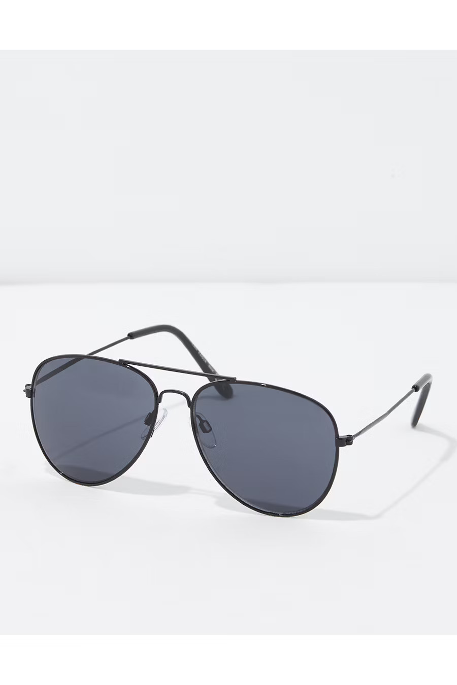 AEO Classic Black Aviator Sunglasses Women's Black One Size | American Eagle Outfitters (US & CA)