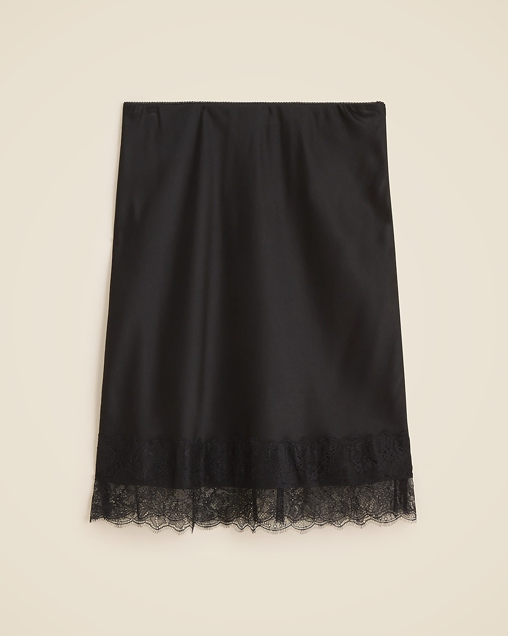 Gwen lace-trim slip skirt in luster charmeuse | J. Crew US