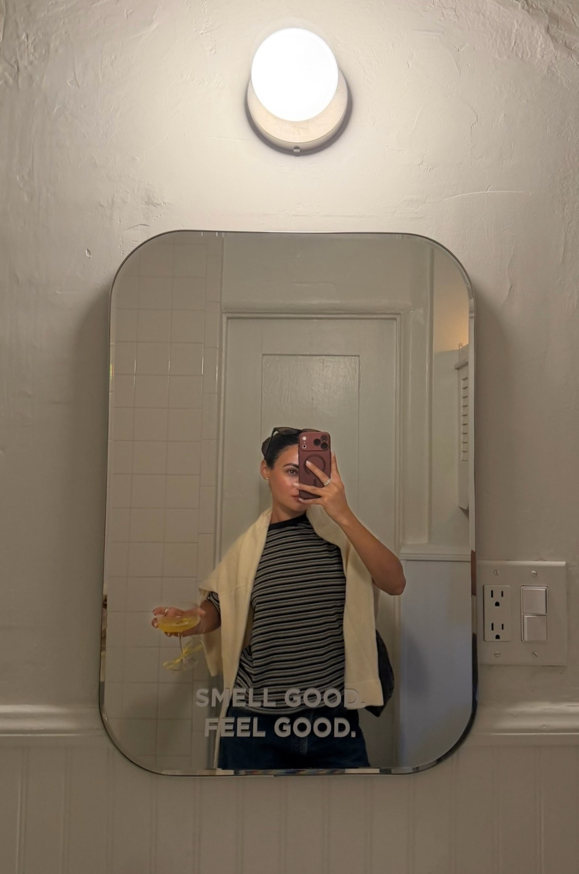 casual chic ootd | striped tee, buttercream sweater, barrel jeans and loafers

#LTKdayinmylife #LTKootd #LTKNYFW