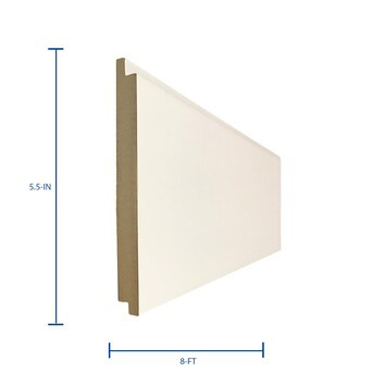 Metrie Complete  5.5-in x 8-ft Polar White Shiplap Wall Plank (Coverage Area: 3.67-sq ft) | Lowe's