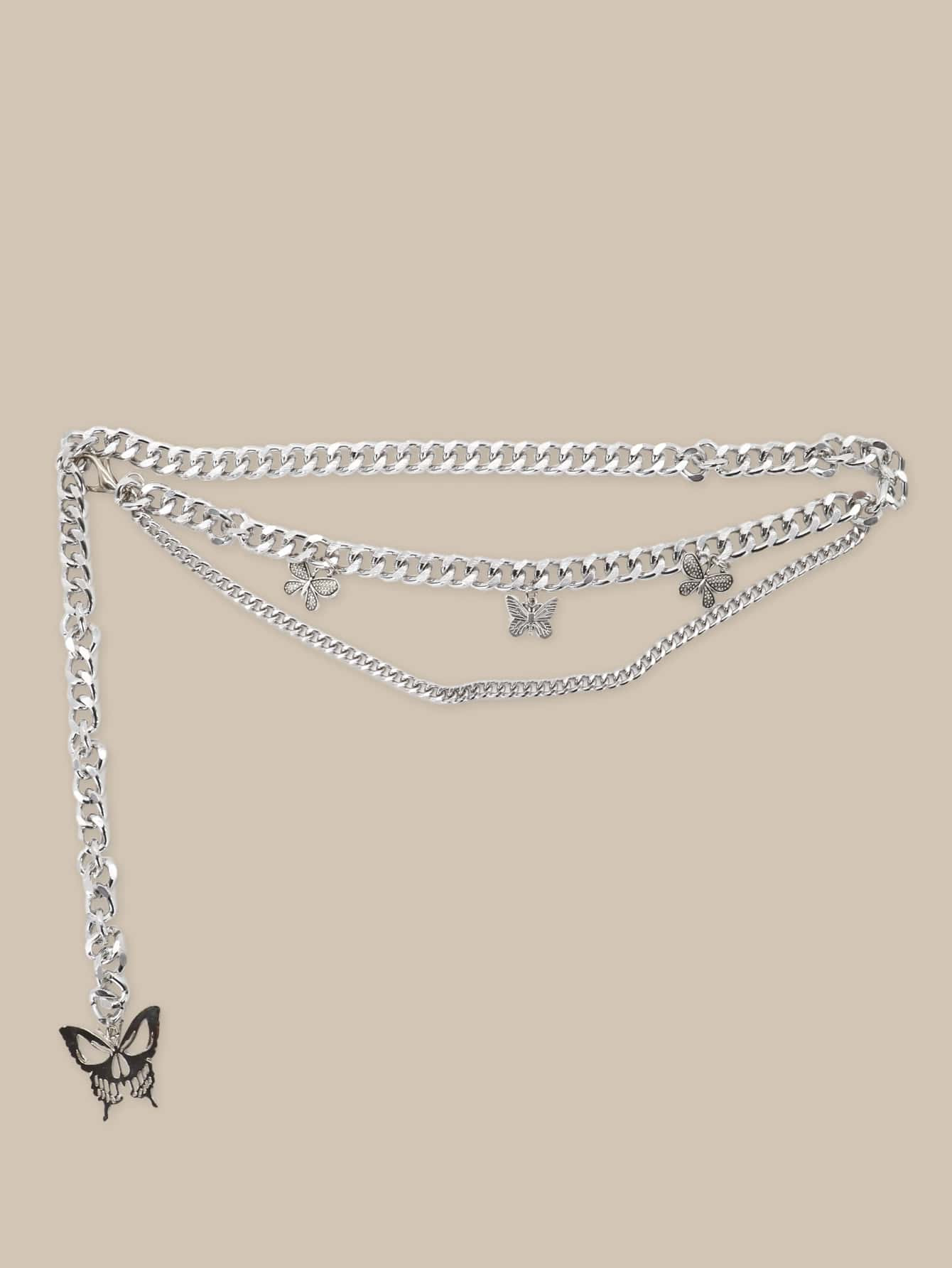 Butterfly Charm Chain Belt | SHEIN