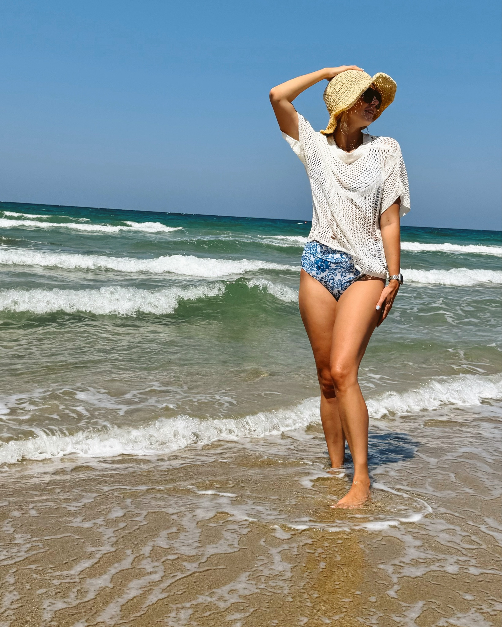 Summer beach cover up 

White cover up, beach outfit, crochet hat, woven hat, euro summer, summer outfit, vacation outfit, white and blue bikini, Amazon fashion, coastal style 

#LTKFindsUnder50 #LTKStyleTip #LTKTravel