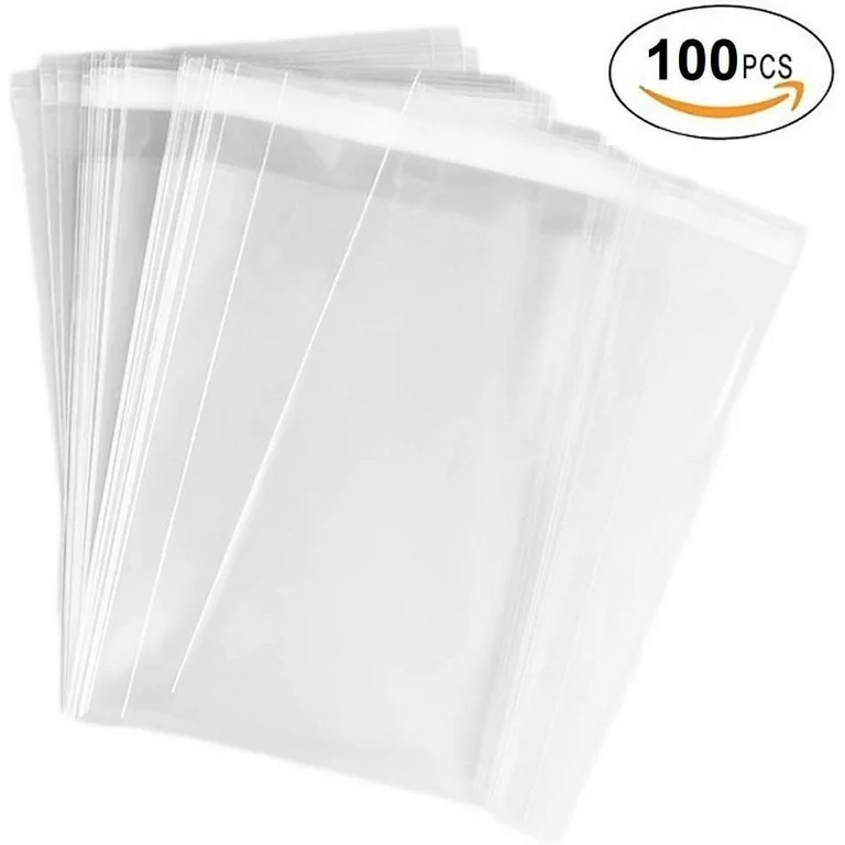 3" x 5" 76.2 x 127mm - 100 Pcs 3x 5 2Mil Clear Flat Cello / 7.6cm x 13cm Cellophane Bags Good for... | Walmart (US)