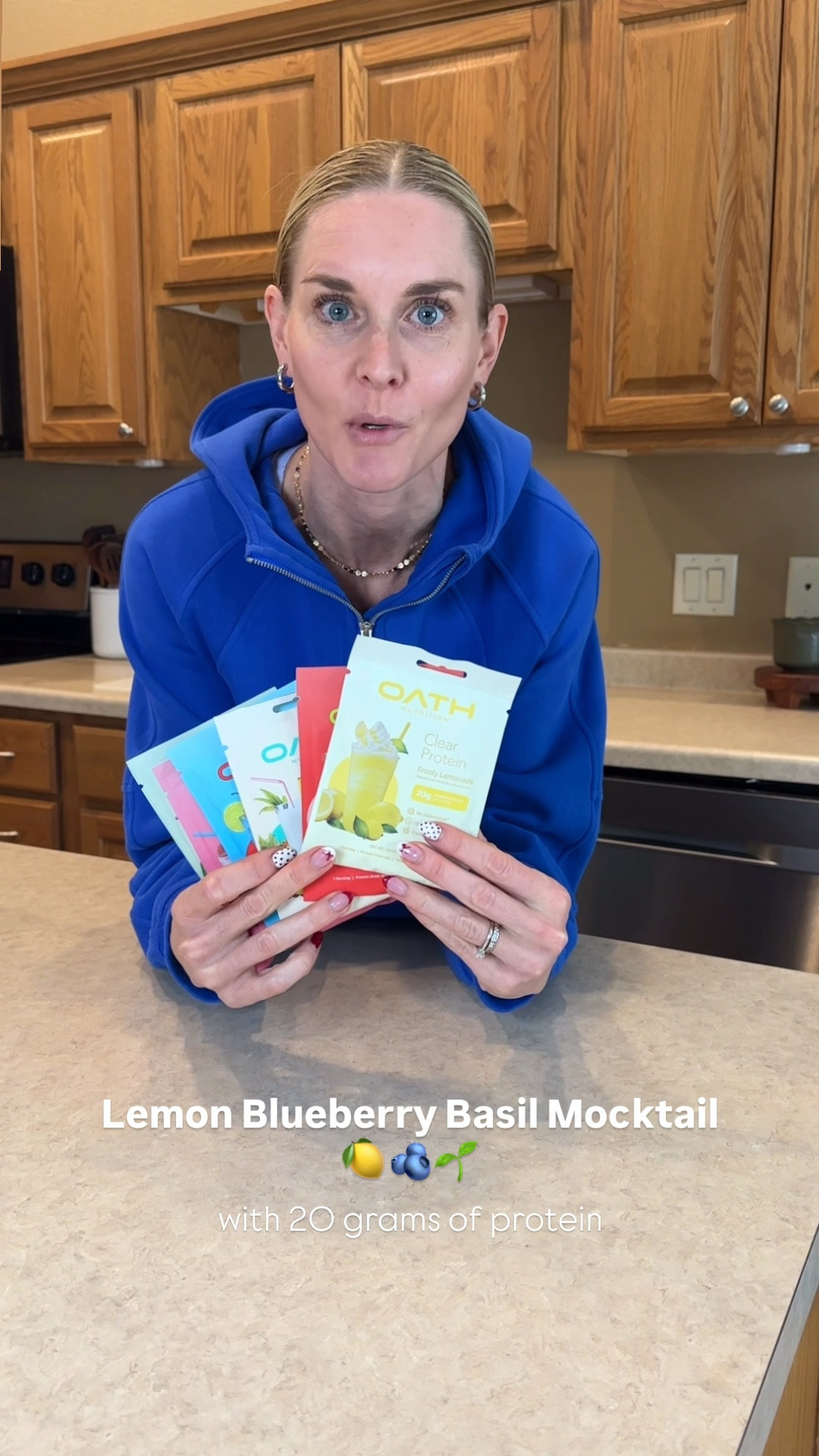 #AD Lemon Blueberry Basil Mocktail with 20 grams of protein! 🍋🫐🌱

I love how light and refreshing this drink is after a run because I often crave carbonated beverages, so this hits the spot!

@target @oathnutrition #targetpartner #target #oathnutrition 