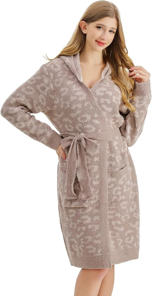 bearberry Cozy Robe Lightweight Soft Plush Bathrobe with Pockets for Women | Amazon (US)
