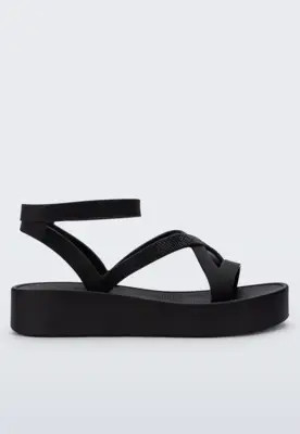 Sandália Melissa Sun Barra Platfor Preta | Dafiti (BR)