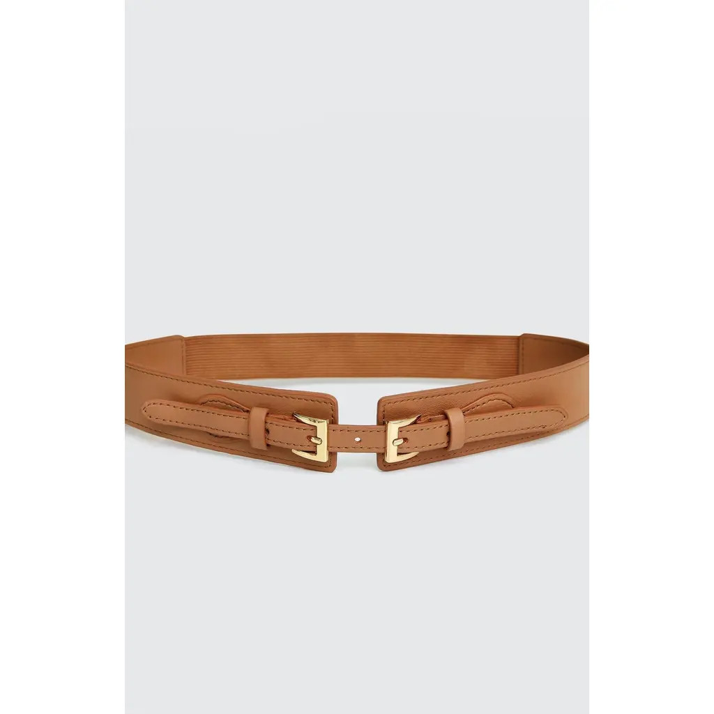 Belle & Bloom London Fog Leather Waist Belt in Brown at Nordstrom, Size X-Small | Nordstrom