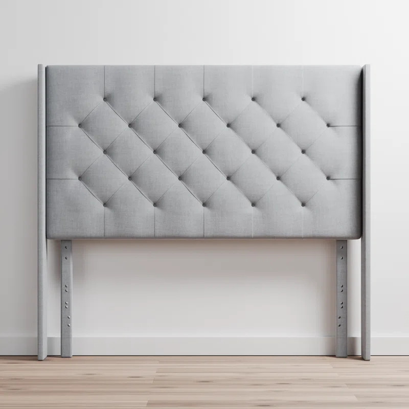 Sutton Upholstered Solid Wood Wingback Headboard | Wayfair North America