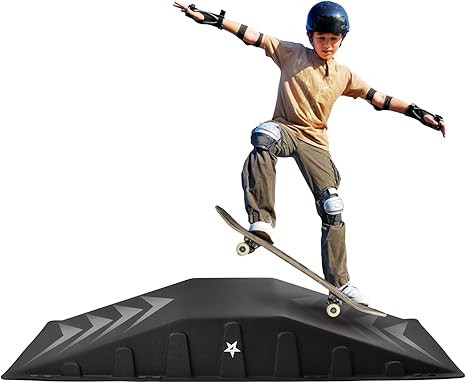 Yes4All Single-Piece Skateboard Ramp, Bike Ramp, Skate Ramp - Design for Beginners, More Durable,... | Amazon (US)
