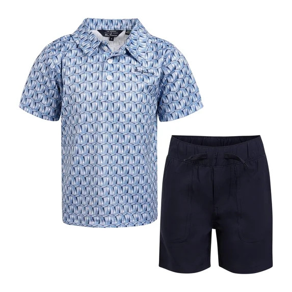 Ben Sherman Clothes Boys’ 2-Piece Tech Polo Short Outfit Set – Includes Short Sleeve Polo Shi... | Walmart (US)