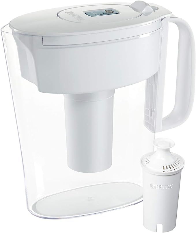 Brita Standard Metro Water Filter Pitcher, Small 5 Cup 1 Count, White | Amazon (US)