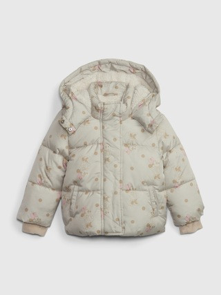 babyGap &amp;#124 Disney 100% Recycled Minnie Mouse Puffer Jacket | Gap (US)