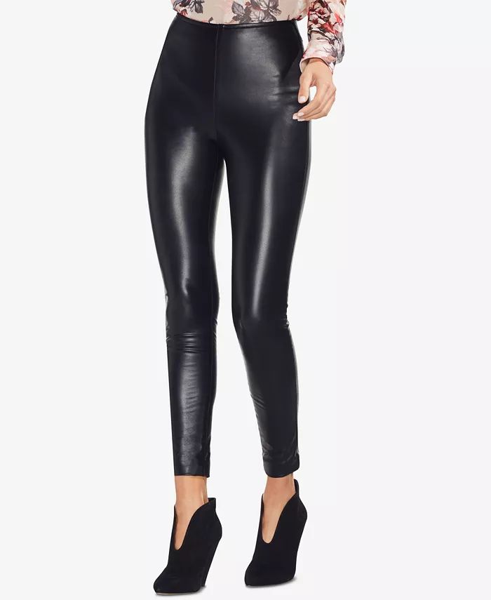Faux-Leather Skinny Pants | Macy's