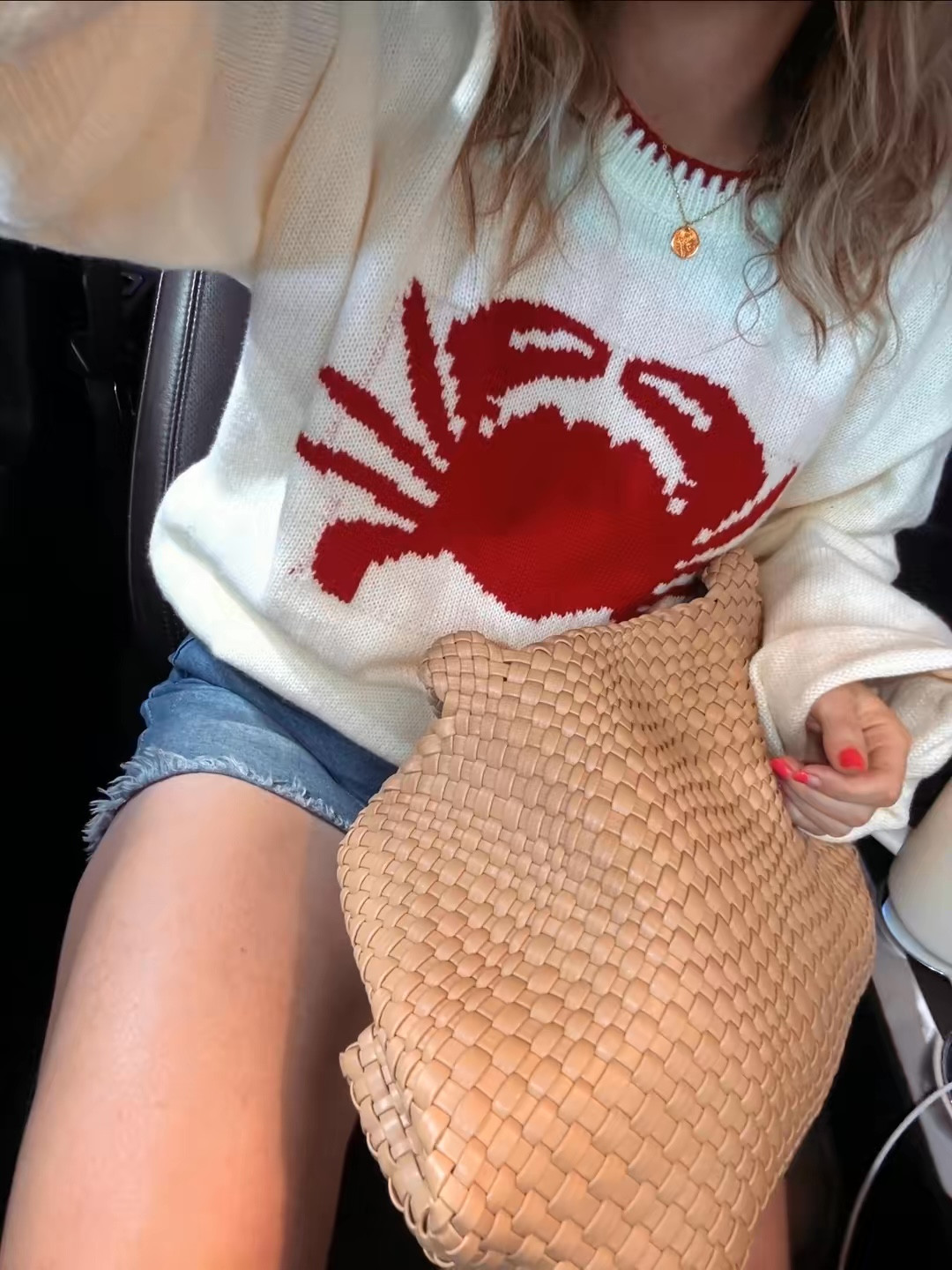 Nautical crab sweater with denim shorts, tote bag, and white sneakers. I went up a size for the sweater for more of an oversized fit





Amazon outfits every outfit inspo, outfit ideas, casual outfits amazon, amazon outfits every day, spring outfits 2026, summer outfits, coastal style, coastal sweater, crab sweater

#LTKootd #LTKSeasonal #LTKPetite