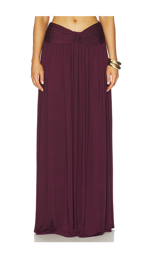 Arcina Ori Alessia Skirt in Burgundy. Size S. Also in L, XL. | Revolve Clothing (Global)