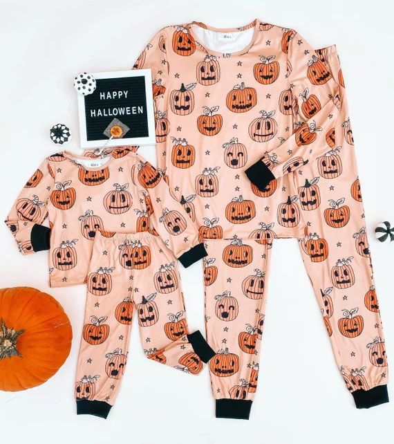 JACK-O' LANTERN Halloween Pajamas  Halloween Matching - Etsy | Etsy (US)