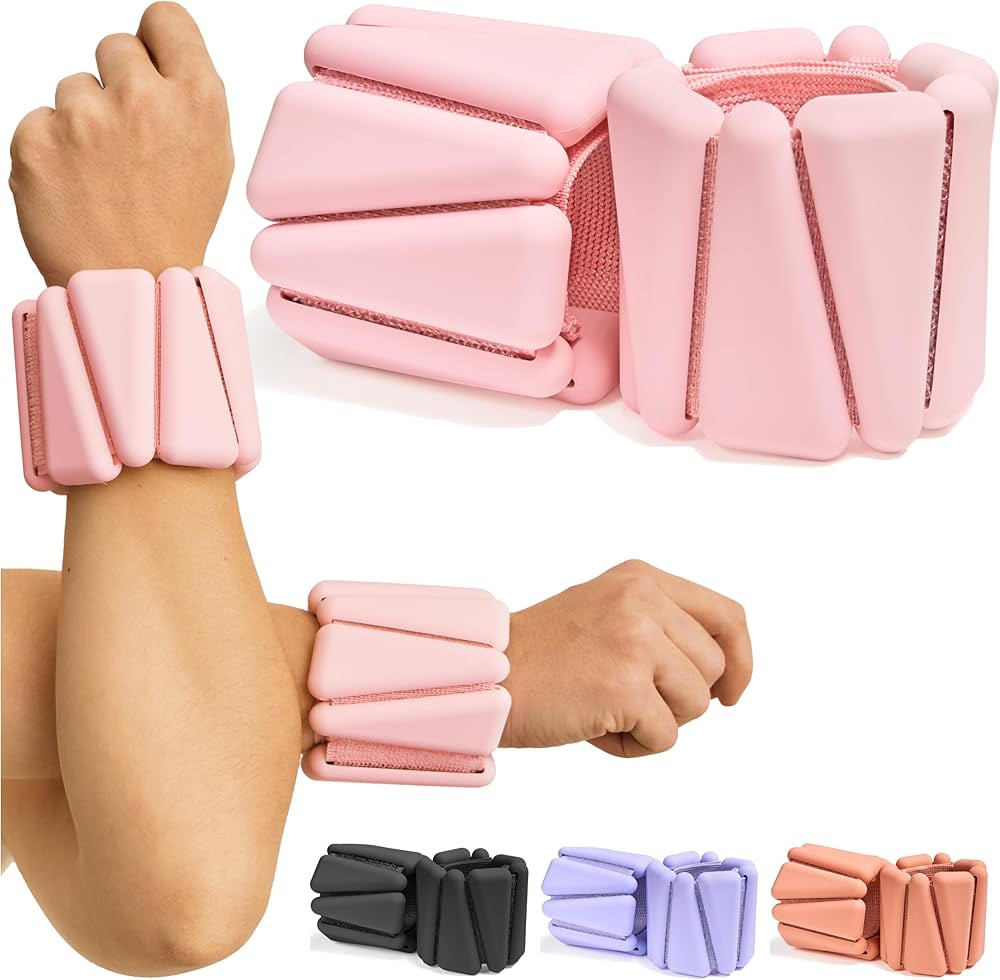 Pilates Ankle Weights Adjustable, Weighted Wrist Weights for Women, Polainas Para los Tobillos co... | Amazon (US)