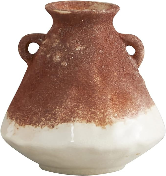 47th & Main Rustic Stoneware Vase, Small, Two-Toned | Amazon (US)
