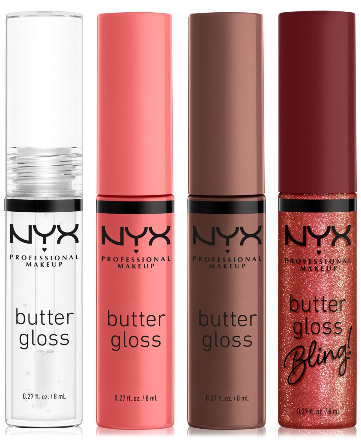 Nyx Professional Makeup 4-Pc. Butter Gloss Lip Set - Assorted C | Macy's