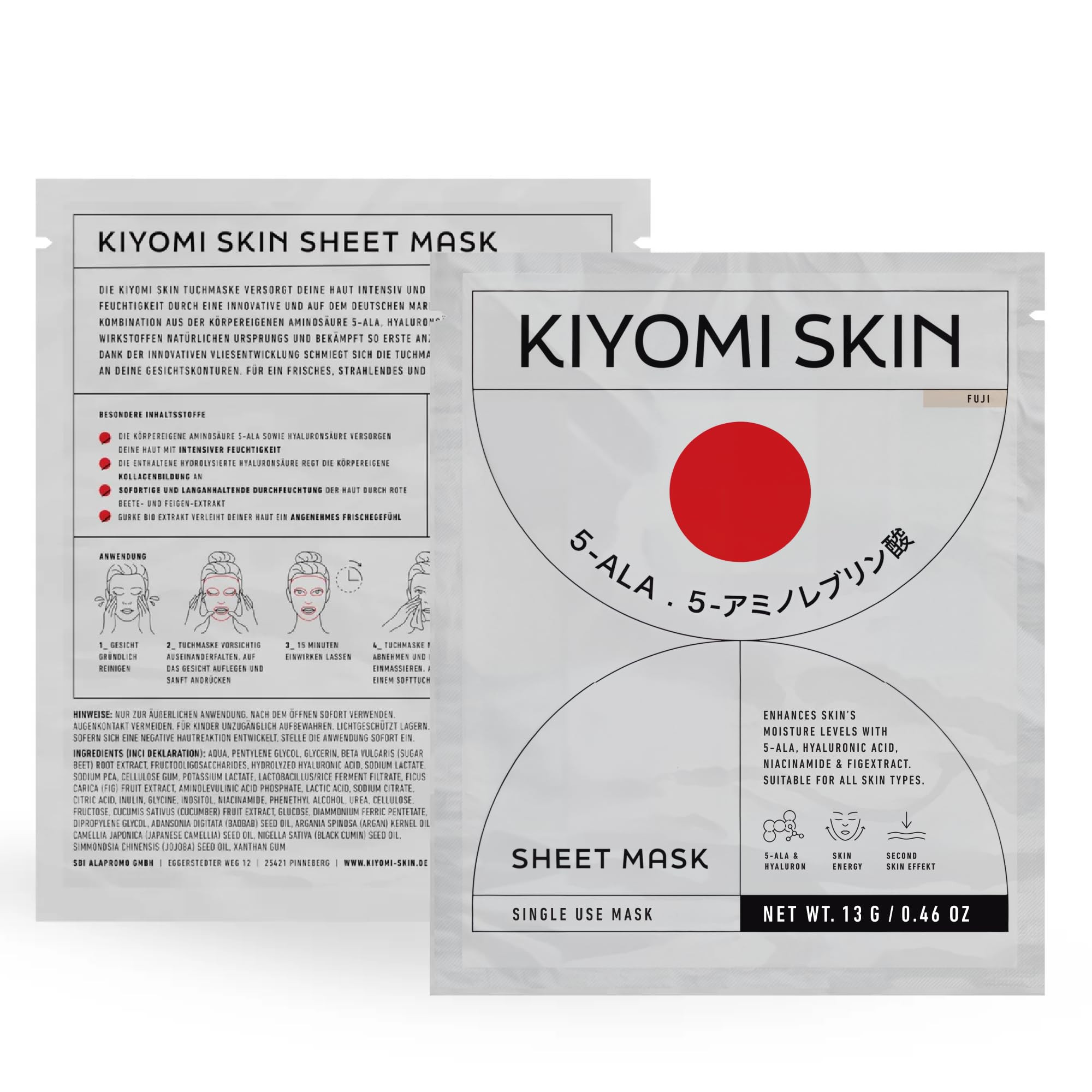Amazon.com : Kiyomi Skin Moisturizing Face Sheet Mask - Hydrating Facial Skin Care Mask with 5-AL... | Amazon (US)