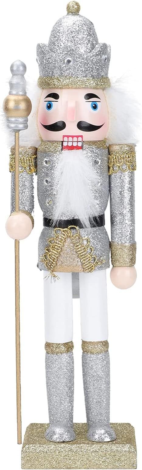 Nutcracker Figures, 12 Inches Traditional Wooden Nutcracker Soldier Christmas Decorations Clearan... | Amazon (US)