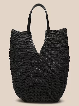 Modern Straw Tote | Banana Republic Factory