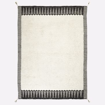 Ikat Border Shag Rug | West Elm (US)