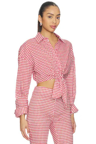 Linen Shirt Tie Top
                    
                    AEXAE | Revolve Clothing (Global)