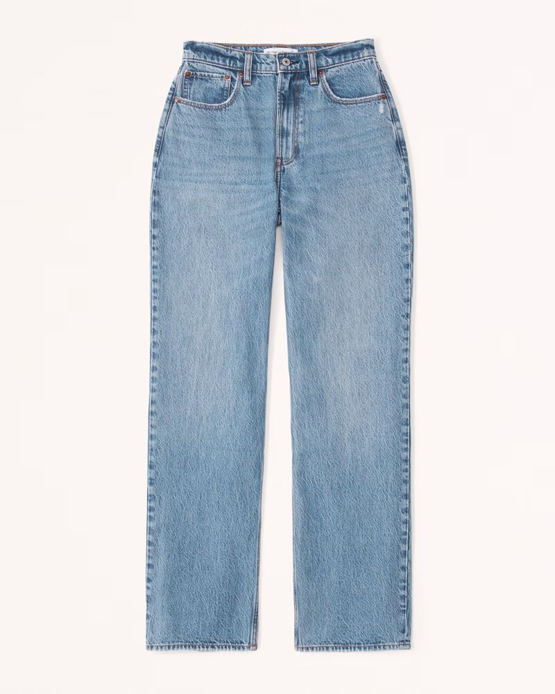 Women's Curve Love High Rise Loose Jean | Women's Bottoms | Abercrombie.com | Abercrombie & Fitch (US)