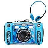 VTech Kidizoom Duo 5.0 Deluxe Digital Selfie Camera with MP3 Player and Headphones, Blue | Amazon (US)