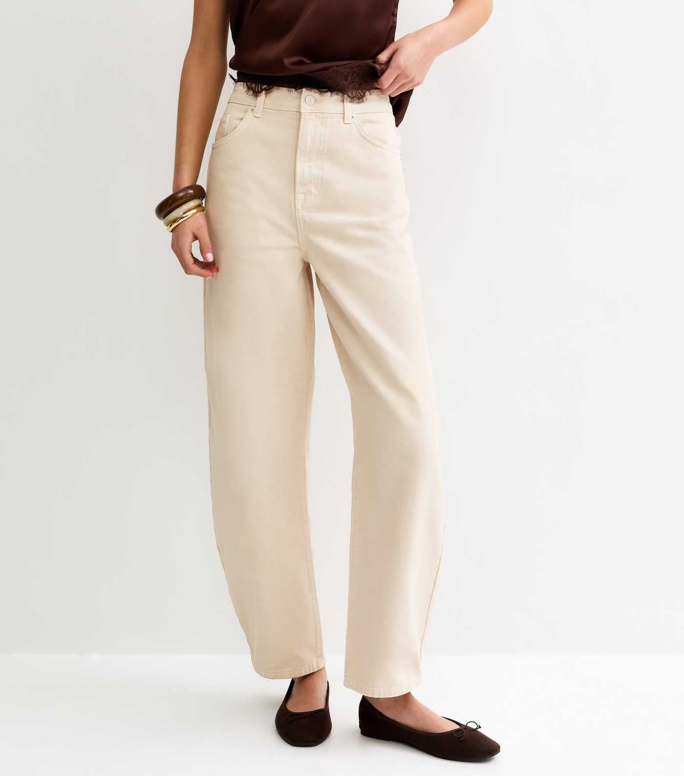 Off White Barrel Leg Jeans | New Look | New Look (UK)