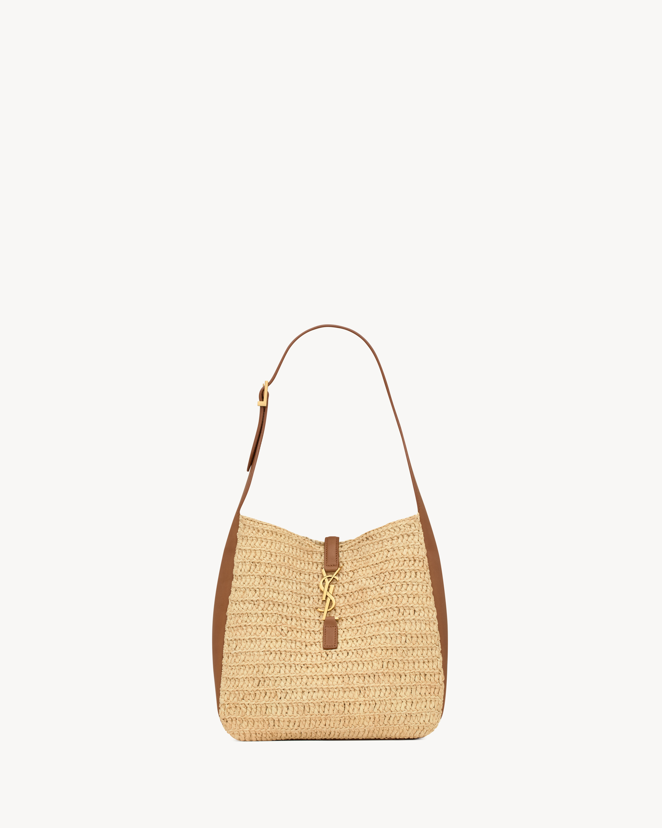 LE 5 À 7 supple small in raffia and leather | Saint Laurent Inc. (Global)