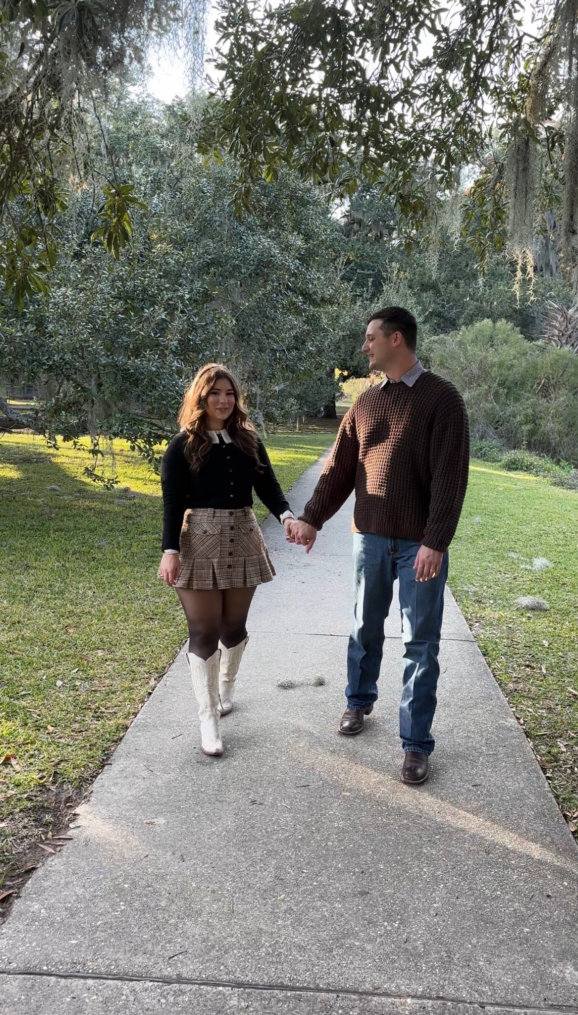 New Orleans outfit! size 6 in skirt (had a lot of waist gapping so maybe size down), small in both tops. all links exact! western style, western fashion, cowgirl boots, couples outfit, men’s outfit ideas 

#LTKgrwm #LTKootd #LTKdayinmylife