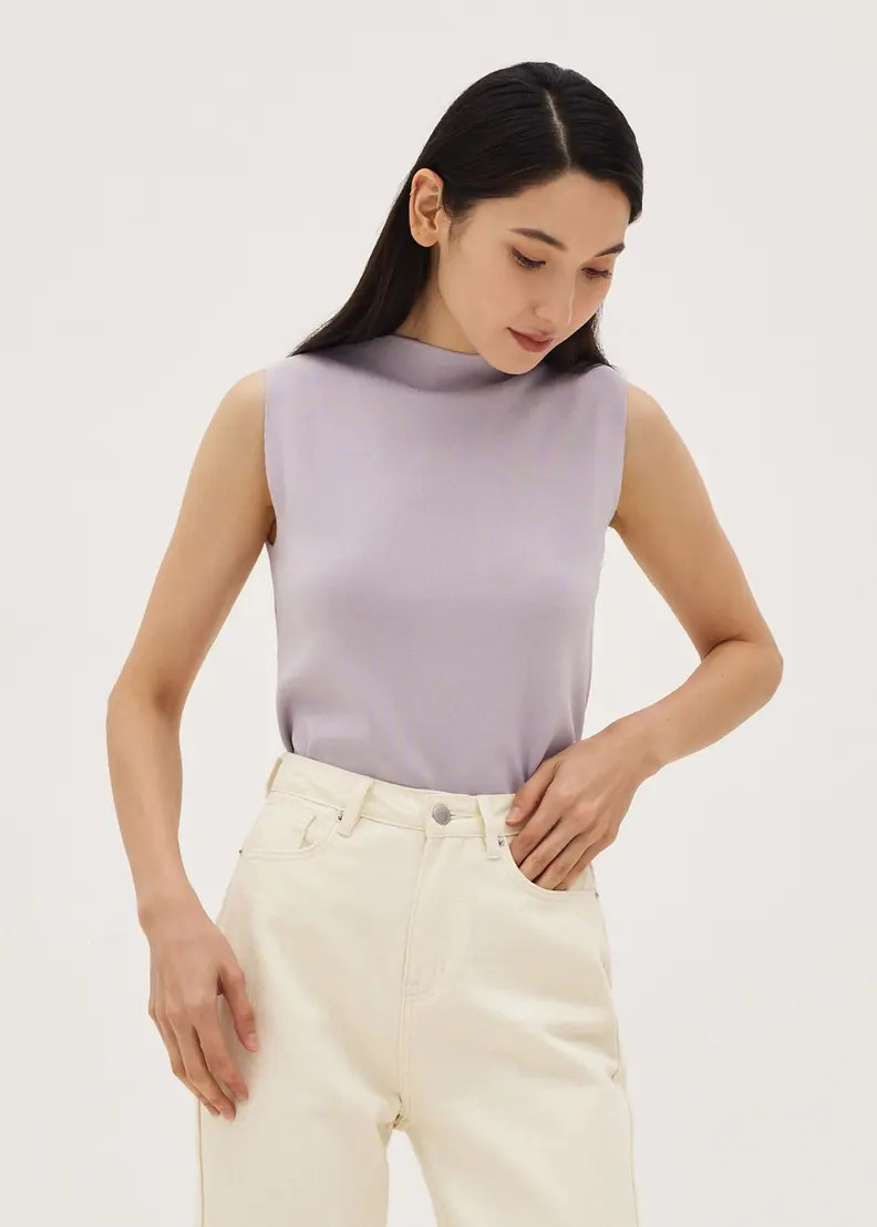 Haniela Funnel Neck Knit Top | Love, Bonito USA