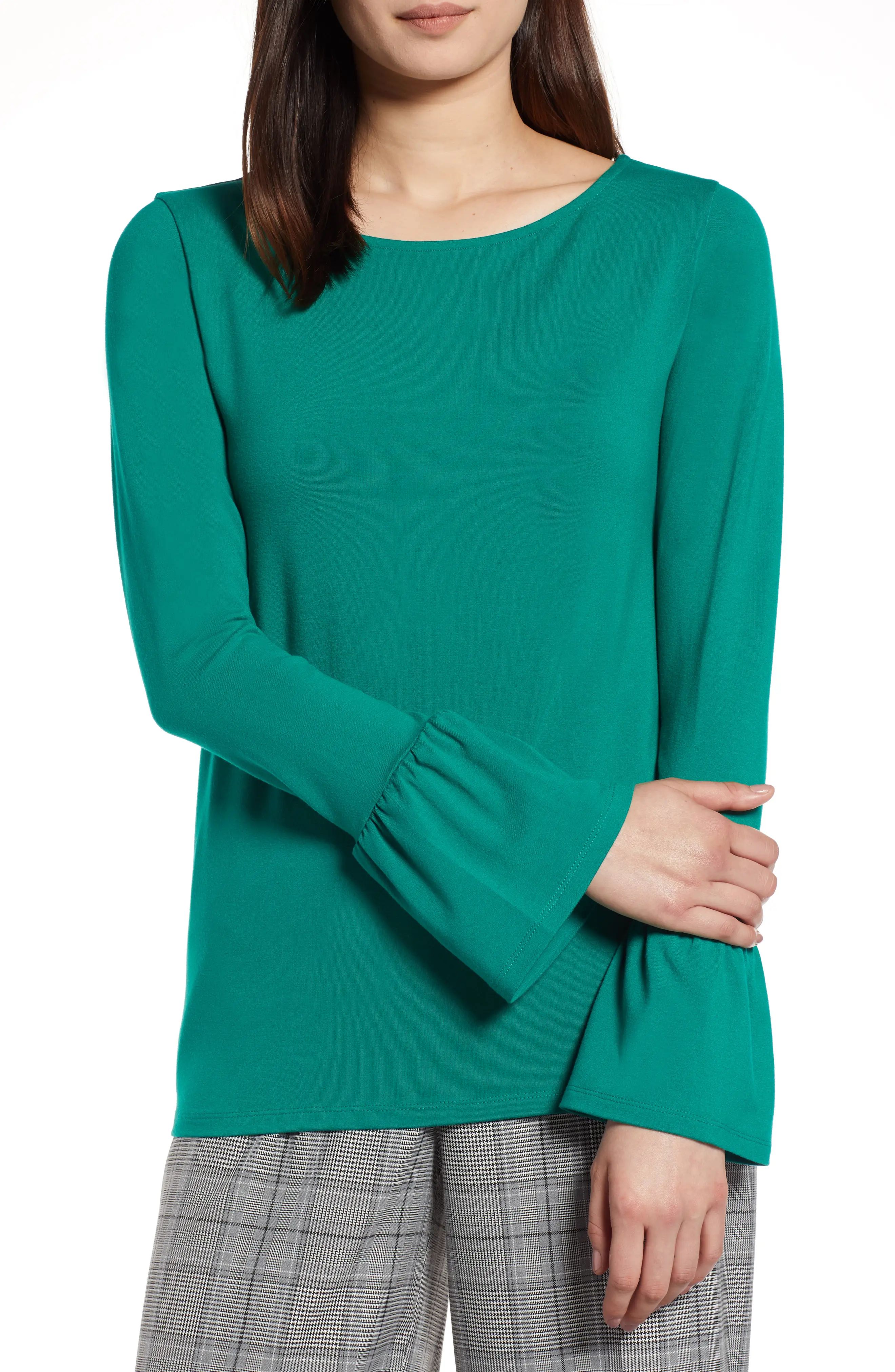 Bell Sleeve Knit Top | Nordstrom