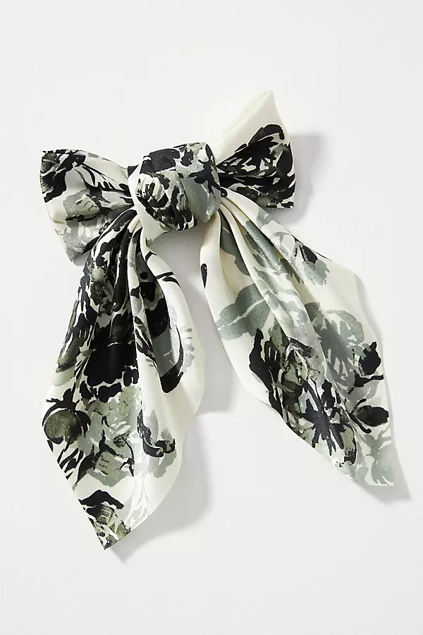 Watercolor Floral Hair Bow | Anthropologie (US)