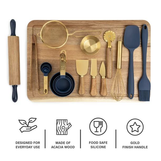 Thyme & Table Wood Board & Silicone Baking Set, 20-Pieces - Walmart.com | Walmart (US)