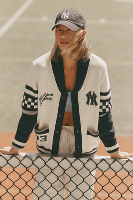 The Wild Collective x Anthro NY Yankees MLB Cotton Cardigan Sweater | Anthropologie (US)