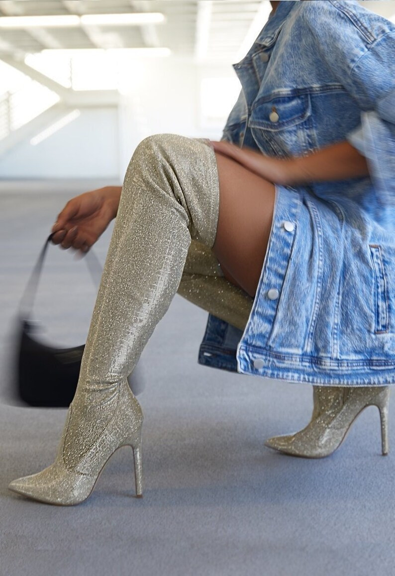 Glam Me Out Stiletto Heeled Boots | Etsy | Etsy (US)