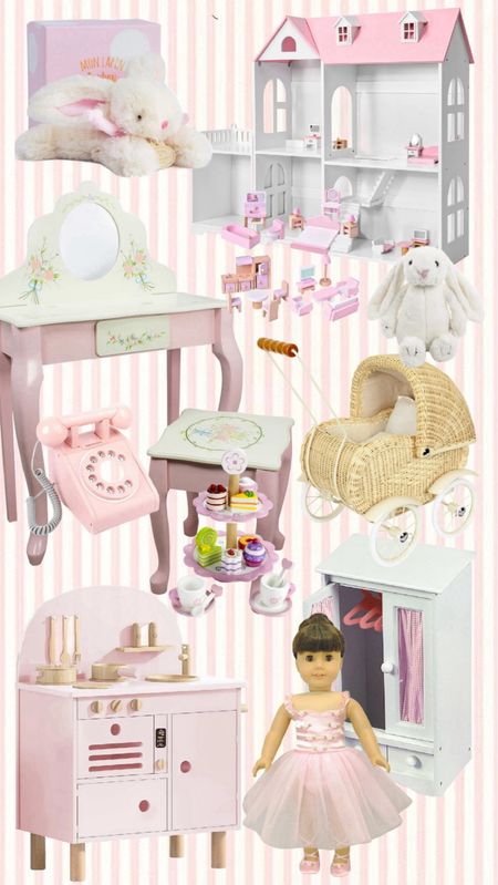 Gifts for Girls! Round up of my favorite little girls gifts! 

Dollhouse, doll pram, play kitchen, make up vanity, wooden toys, doll armoire, doll closet, play food, tea set, bunny, easter, birthday party, 2nd birthday, 3rd birthday, little girls, pink finds, Walmart finds, Walmart baby, Walmart kids, 4th birthday party 

#LTKkids