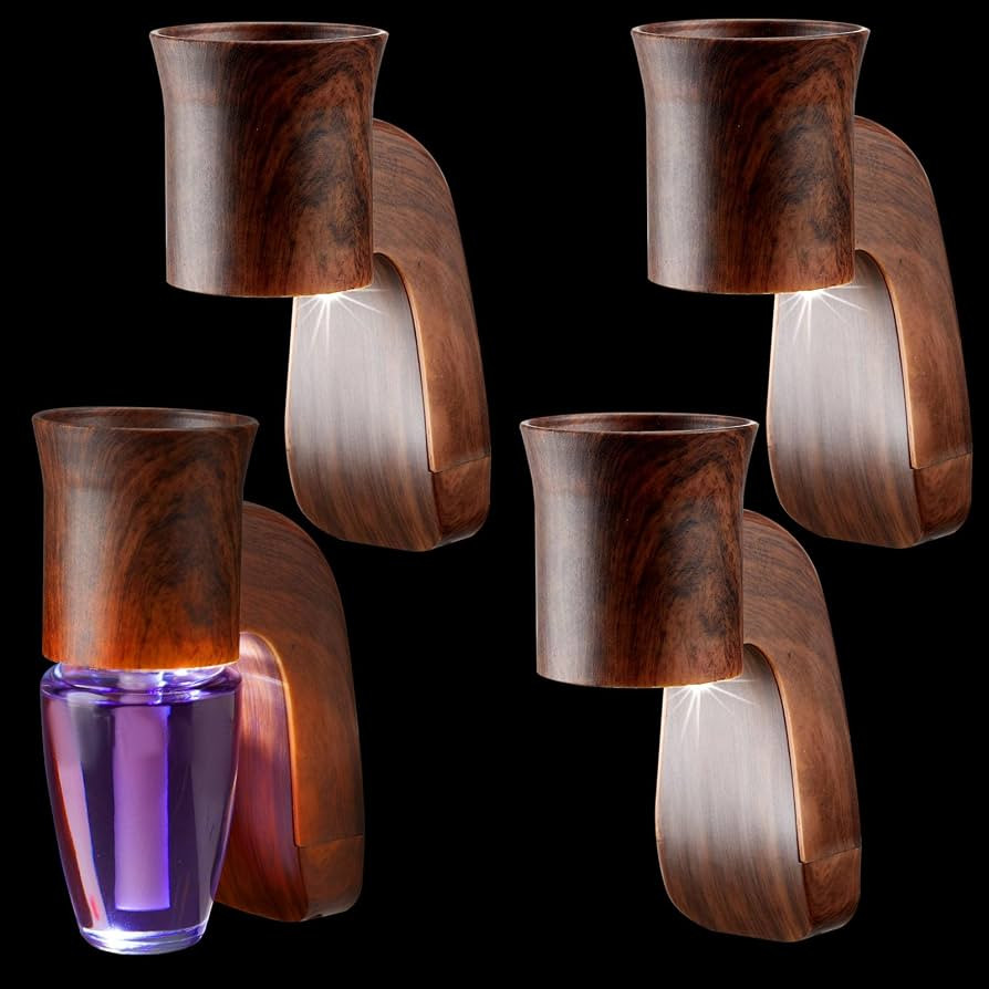 4 Pcs Wall Fragrance Plug in with Night Light Compatible with Wallflowers Plug in Compatible with... | Amazon (US)
