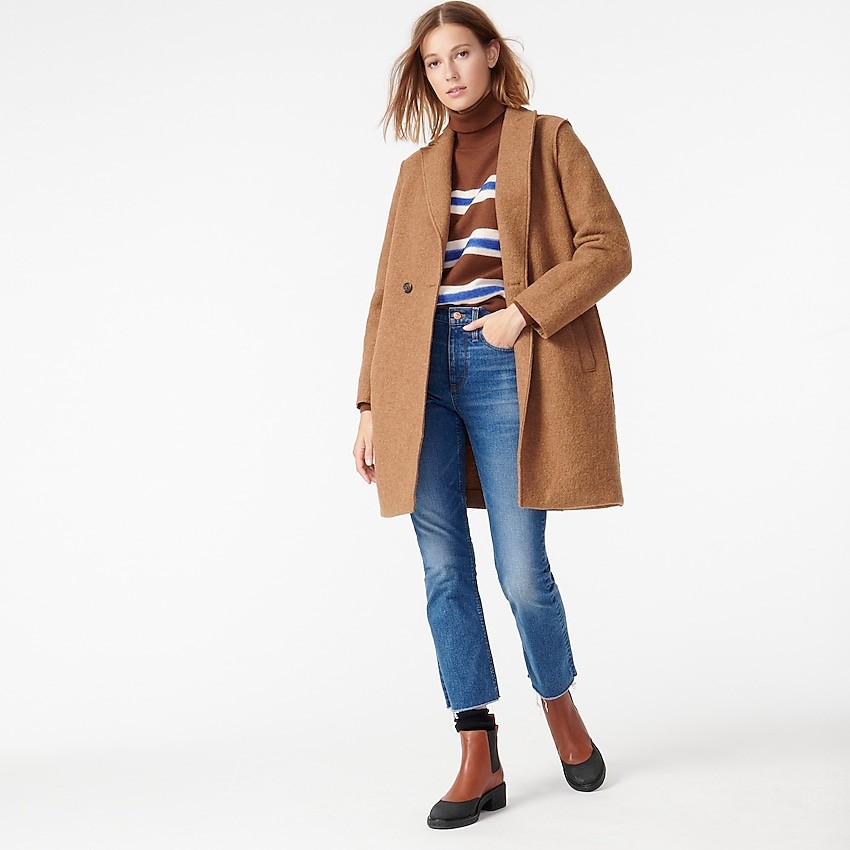 Daphne topcoat in Italian boiled wool | J. Crew US