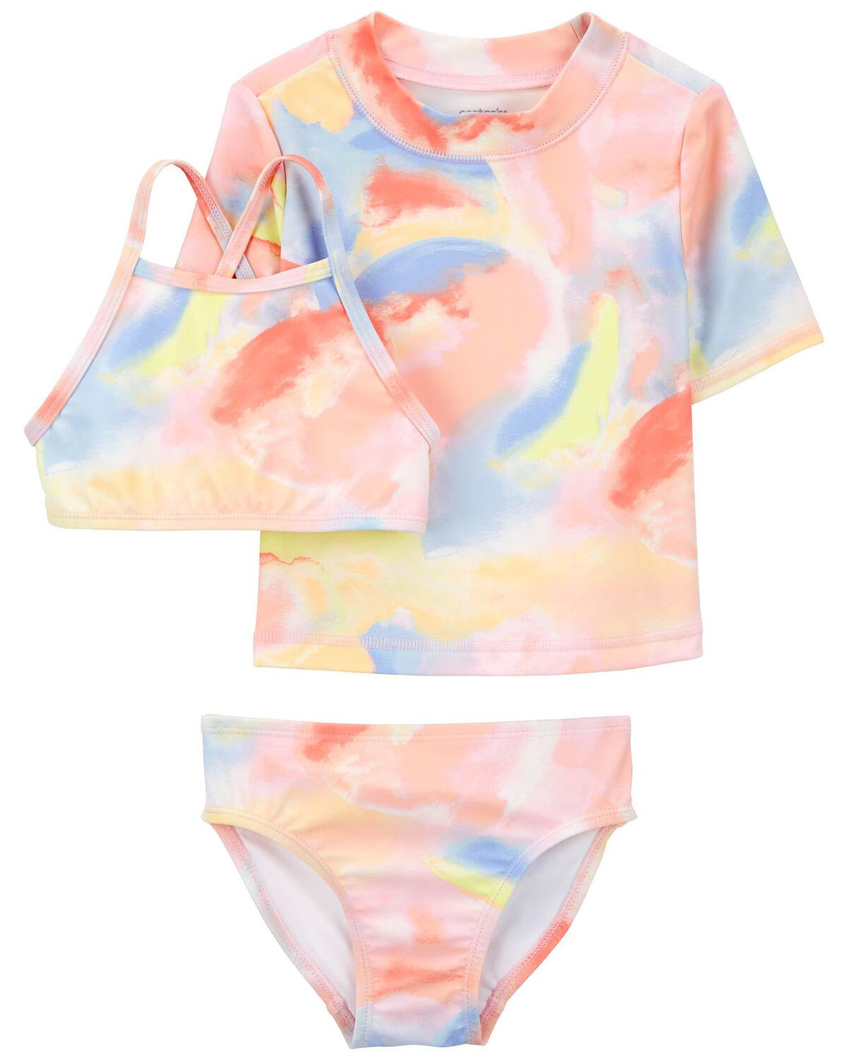 Multi Toddler Tie-Dye 3-Piece Rashguard Set | carters.com | Carter's