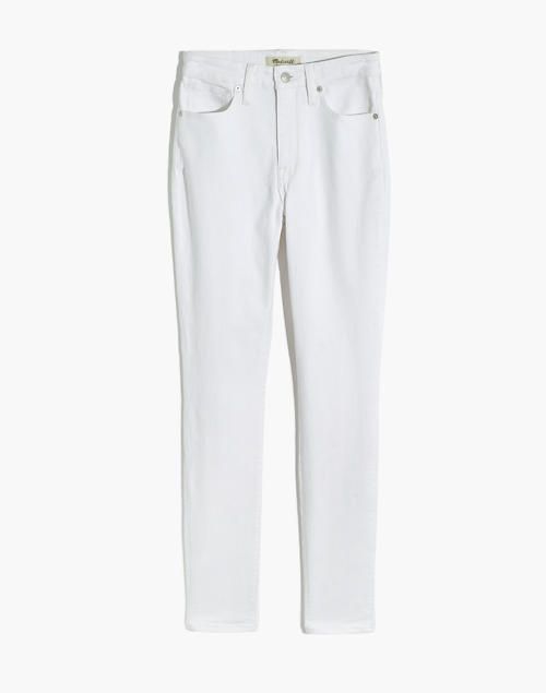 Curvy High-Rise Skinny Jeans in Pure White | Madewell