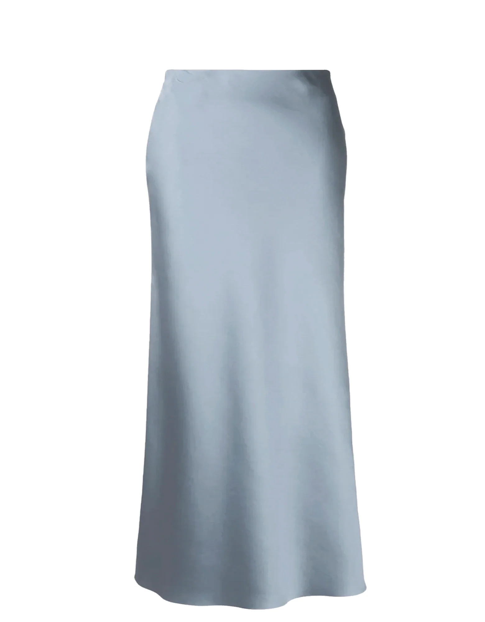 Silver Satin Bias Maxi skirt Cynthia Vincent Baacal | BAACAL Limited, LLC