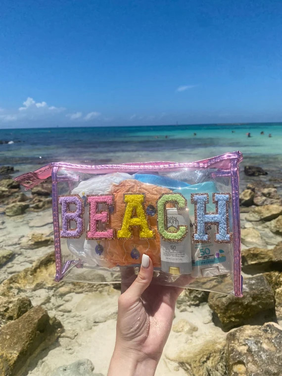 Carolina Bag  Personalized Large Clear Cosmetic Bag PVC | Etsy | Etsy (US)