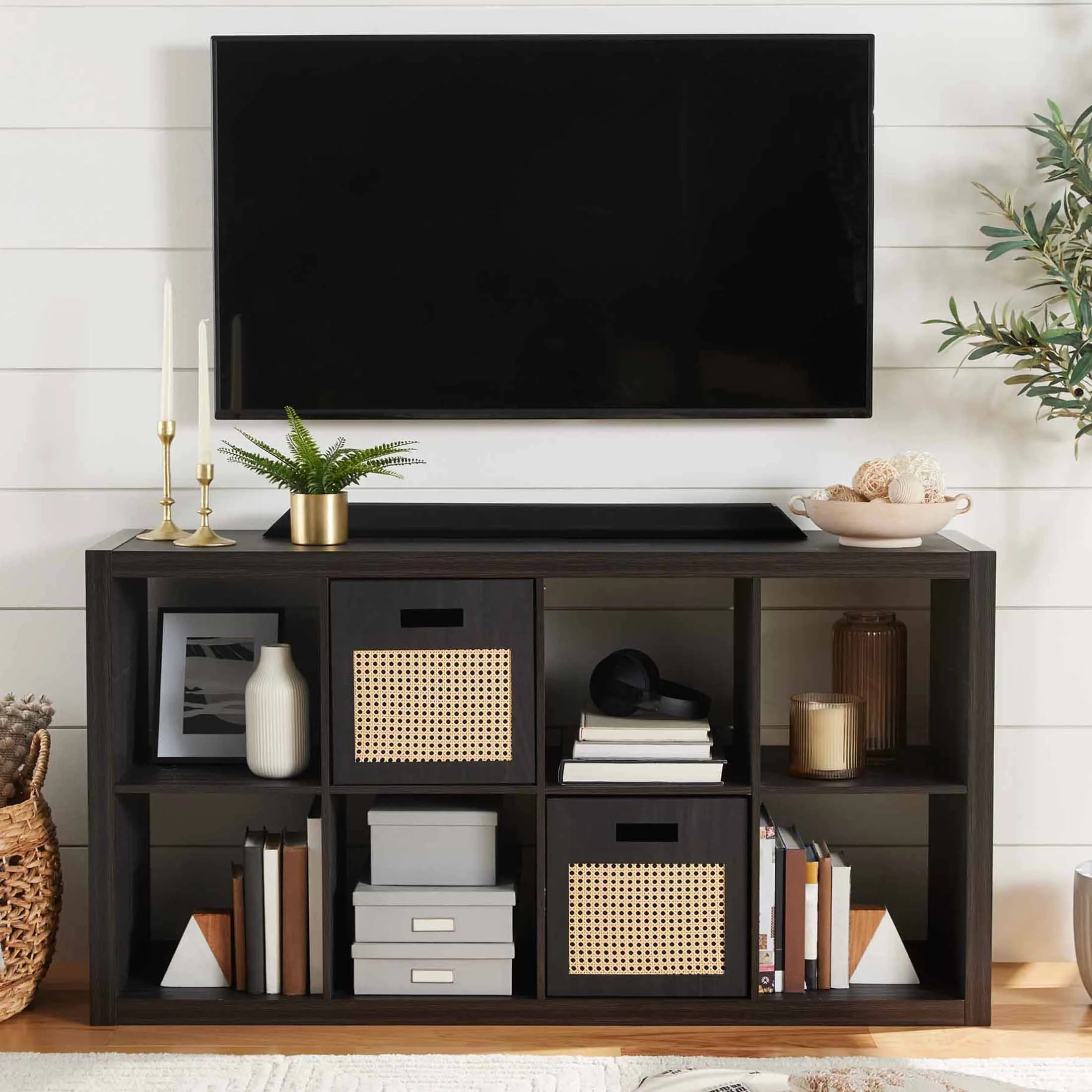 Better Homes & Gardens 8-Cube Storage Organizer, Charcoal | Walmart (US)