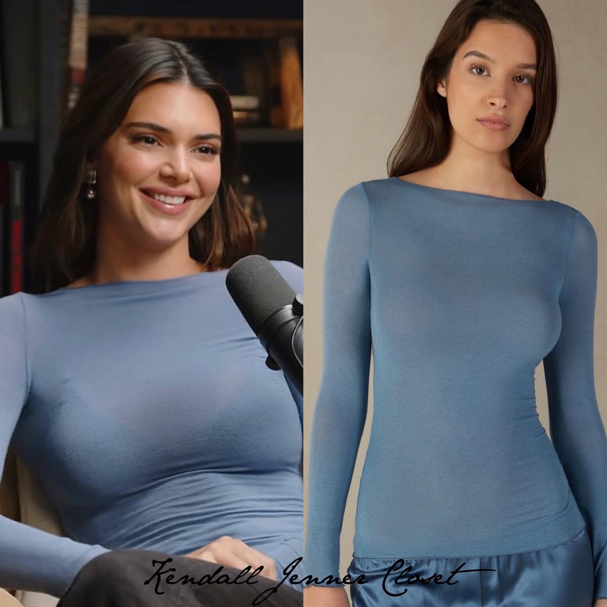 @KendallJenner on @JayShetty’s podcast!

#KendallJenner wore the @IntimissimiOfficial ‘Boat Neck Modal Cashmere Ultralight Jumper’ in Light Blue-Baby Blue ($39). 🖤



#LTKunder50 #LTKstyletip