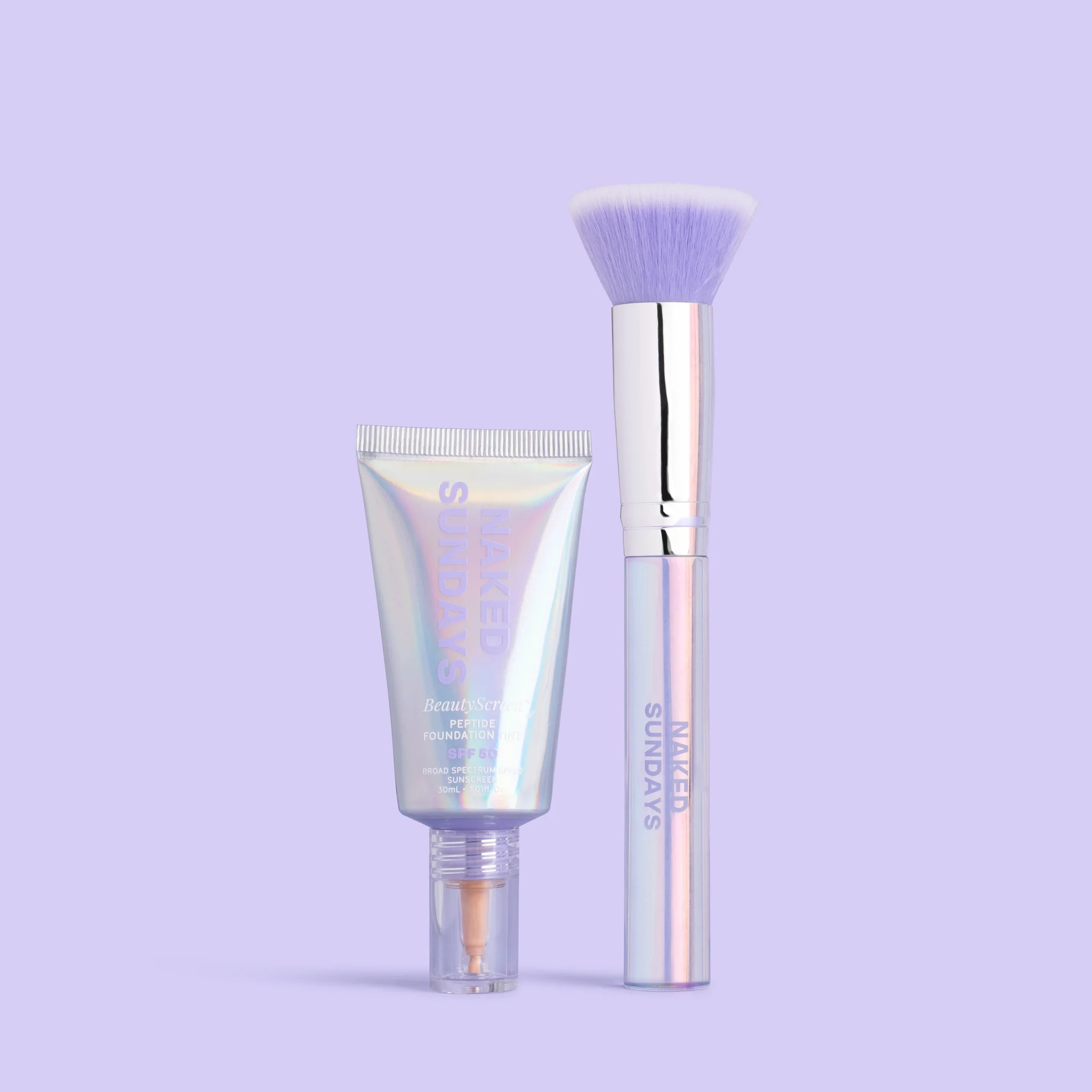 BeautyScreen SPF50 Peptide Foundation Tint PLUS FREE Brush | Naked Sundays (US)