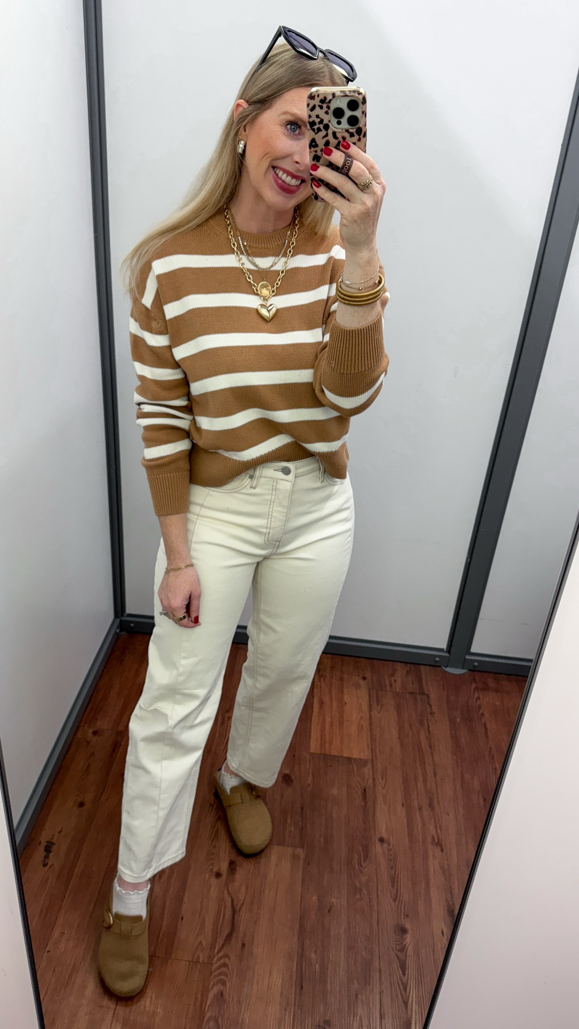Walmart outfit! Striped sweaters& white jeans 

#LTKWorkwear #LTKootd
